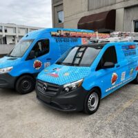 dryer vent superheroes franchise trucks ready to go to work